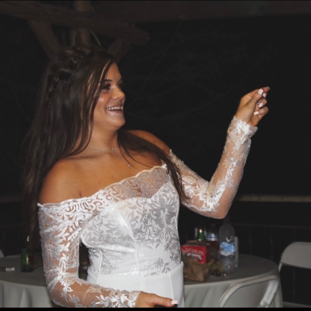 White pant suit
